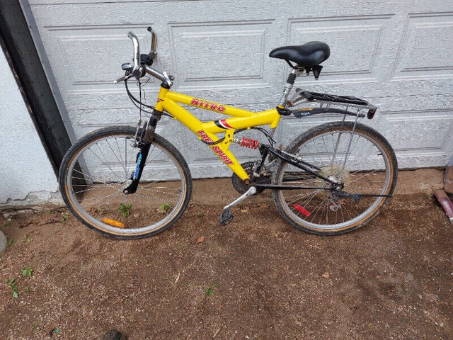 Nitro Free Spirit Mountain Bike Dual Suspension Yellow 26''