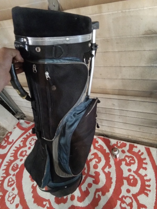 Golf Bag Knight Black Blue Stand & Carry Back - photo 3