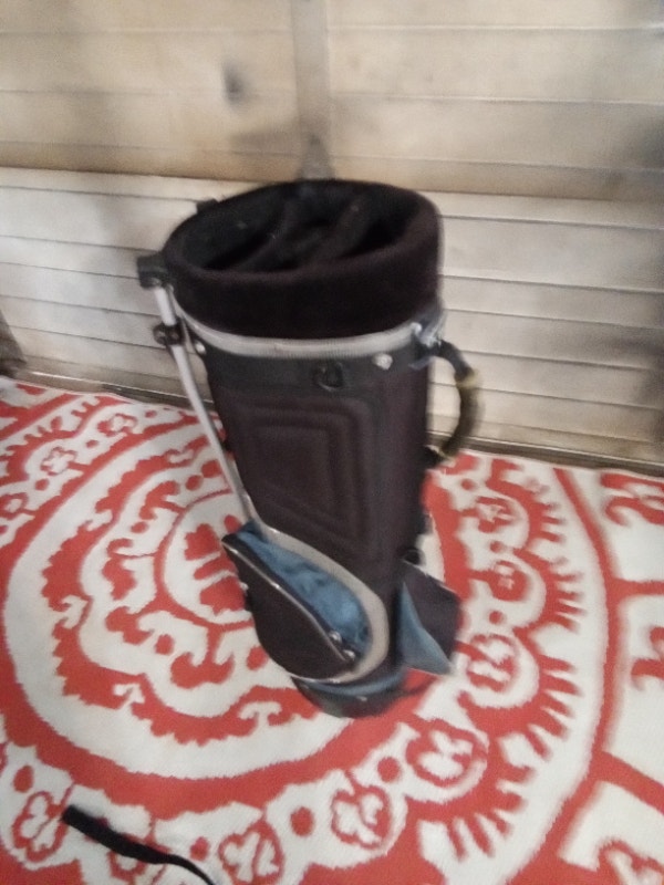 Golf Bag Knight Black Blue Stand & Carry Back - photo 4