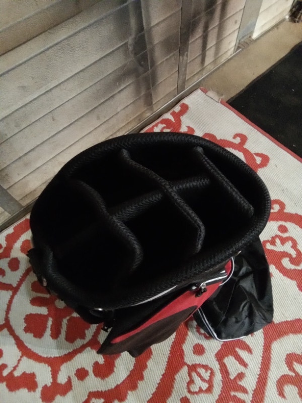 Golf Bag Affinity cooler pocket Black Red white Carry smaller - photo 4