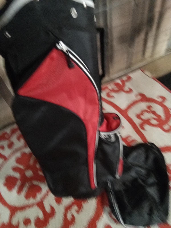 Golf Bag Affinity cooler pocket Black Red white Carry smaller - photo 5