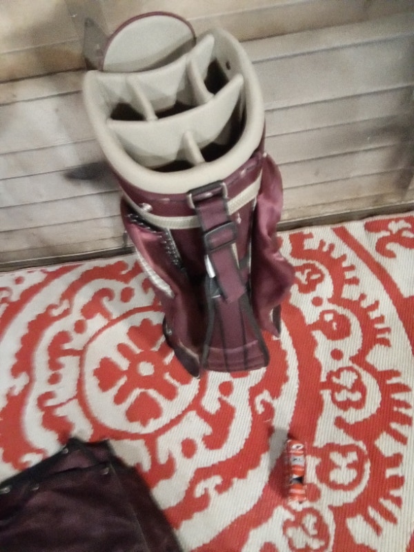 Golf Bag Grey Red Carry top cover larger - photo 5