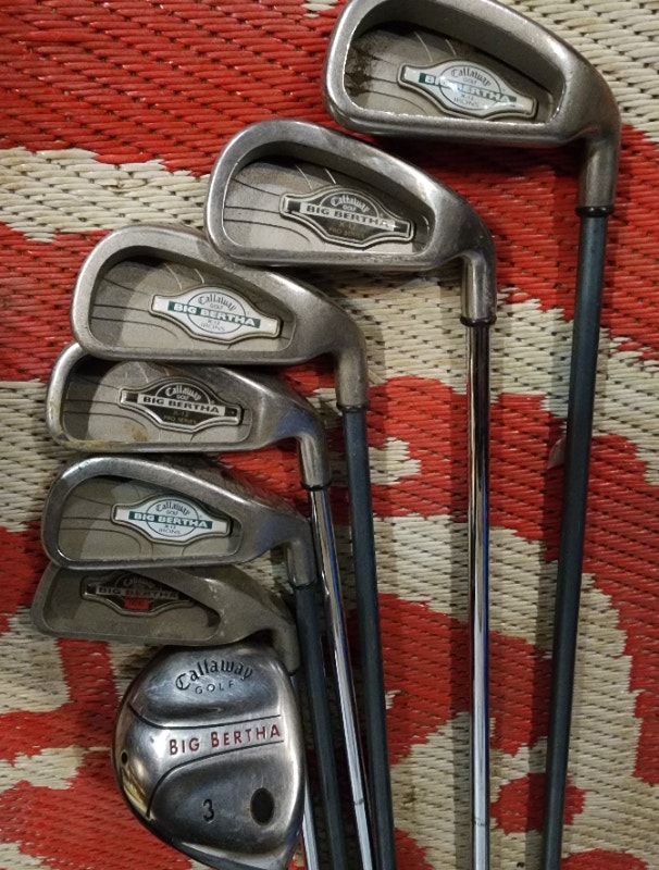 7 Golf Club Set Callaway Big Bertha X-12 Stainless