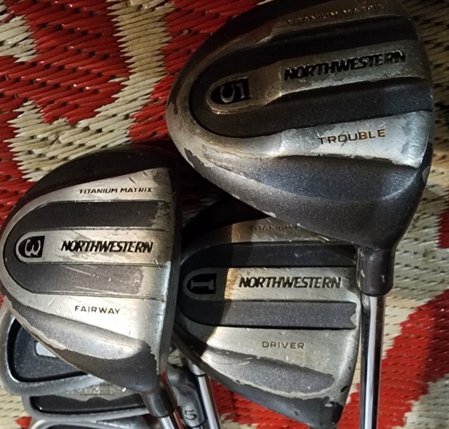 12 Golf Clubs Northwestern sys3tem Titanium matrix Trouble - photo 5