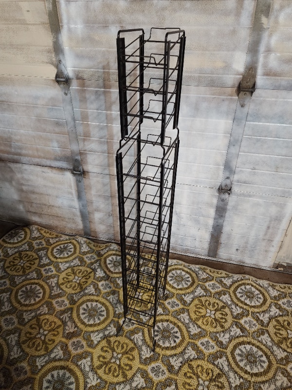 Drink Can Collection Holder Black Wire Frame Display Rack 5ft