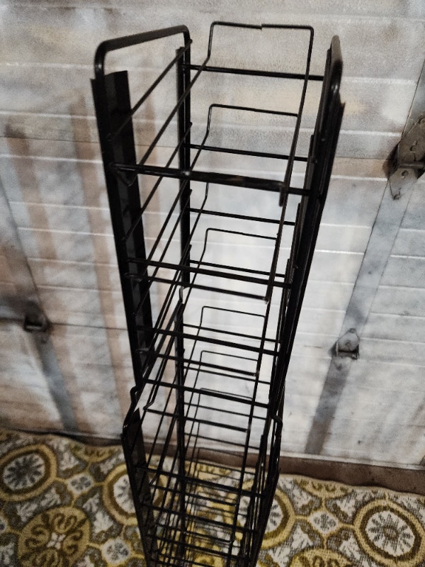 Drink Can Collection Holder Black Wire Frame Display Rack 5ft - photo 2