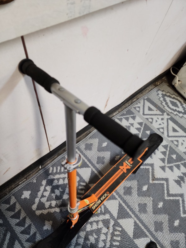 Orange Snow Scooter Downhill Slider - photo 4