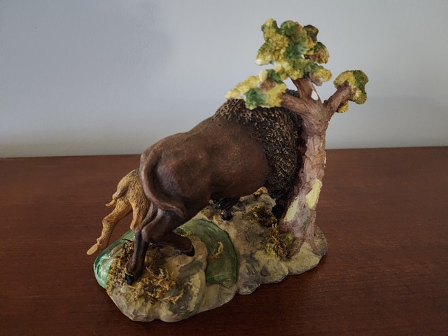 Bison Buffalo & Calf Statue 8'' x 7'' - photo 5