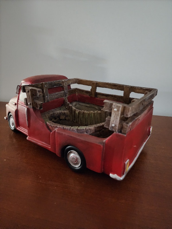 Vintage Red Pickup Truck Porcelain - 14'' - photo 3