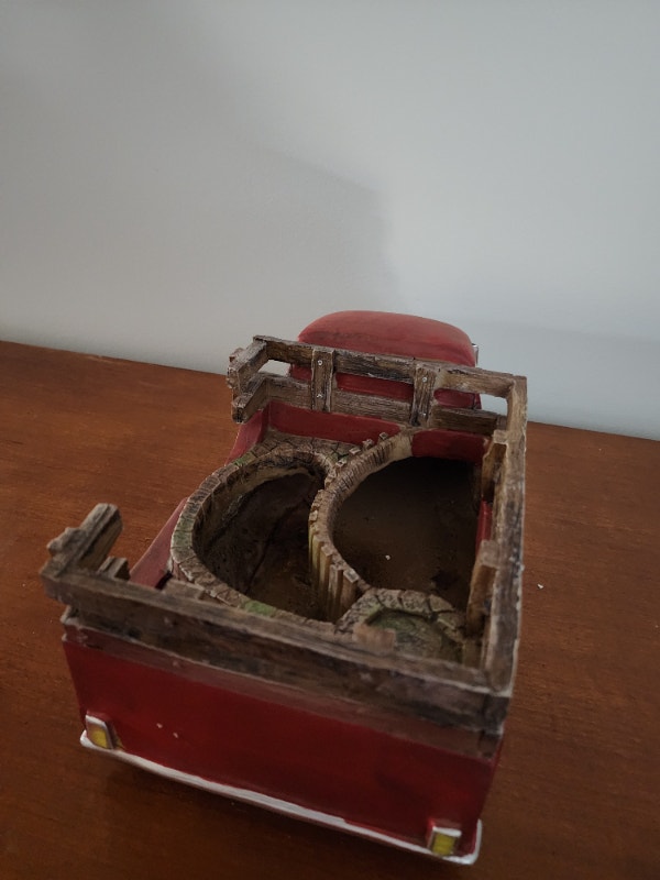 Vintage Red Pickup Truck Porcelain - 14'' - photo 4