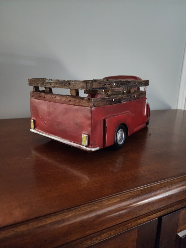 Vintage Red Pickup Truck Porcelain - 14'' - photo 5