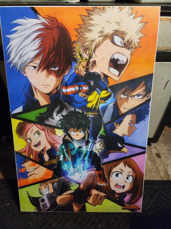 My Hero Academia Wood Poster Wall Hanging Art Picture