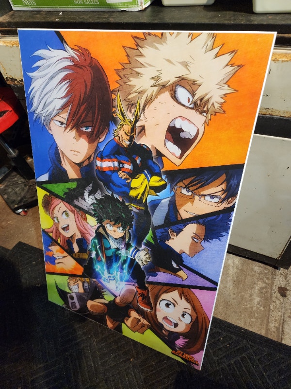 My Hero Academia Wood Poster Wall Hanging Art Picture - photo 3