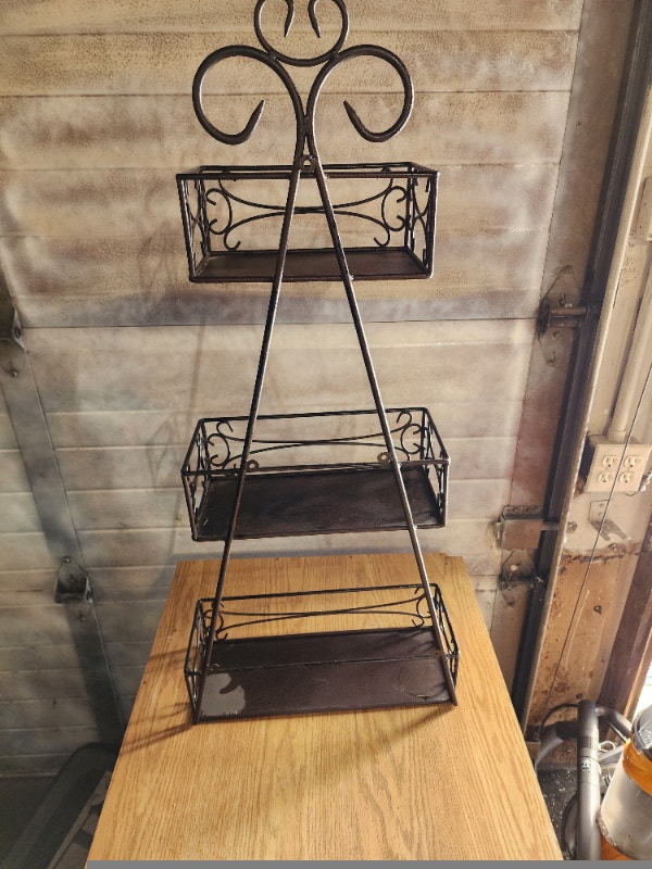 Black Wire Hanging Metal Decor Planter Shelf Hanger - photo 4