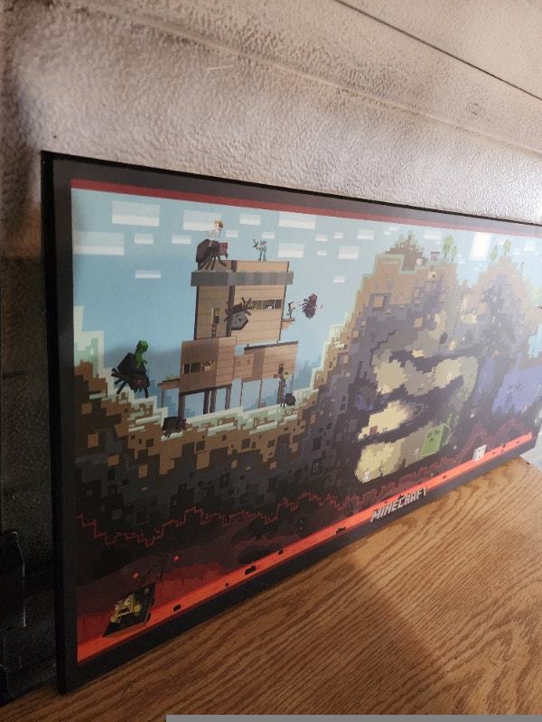 Minecraft Hardback Picture Poster Art - Videogame Map - photo 3