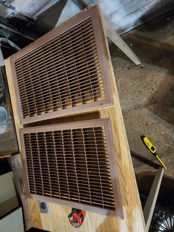 HVAC metal vent Grates covers, - see pics for size