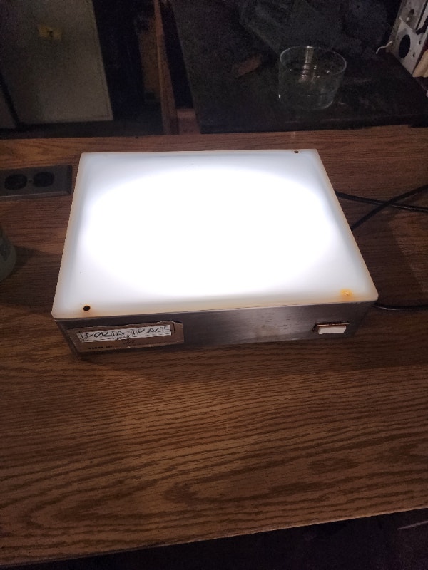 Porta-Trace 1012 Stainless Steel Light Box 10'' X 12''