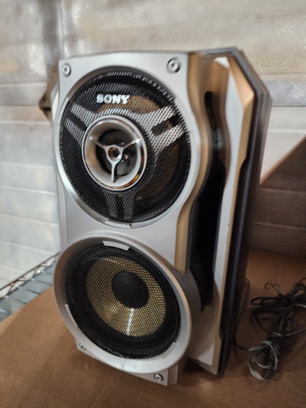 SONY bookshelf speakers Silver 6 OHM - photo 3