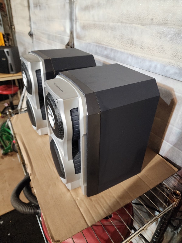 SONY bookshelf speakers Silver 6 OHM - photo 4