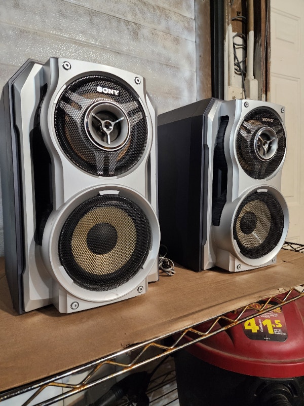SONY bookshelf speakers Silver 6 OHM - photo 5