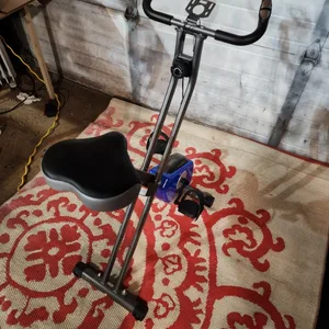 Blue Songmics Folding Pedal Bike Exercise Machine