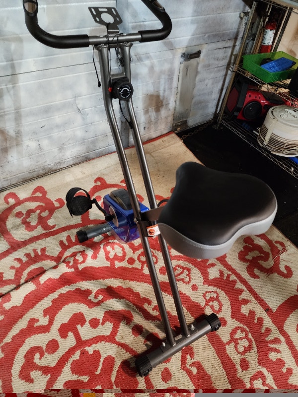 Blue Songmics Folding Pedal Bike Exercise Machine - photo 5