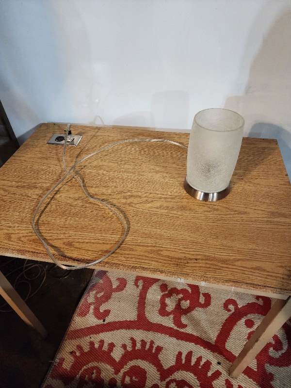 Touch Light Textured Glass Lamp 110V