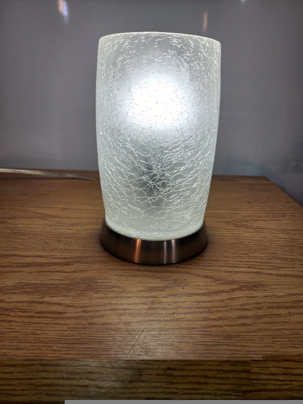 Touch Light Textured Glass Lamp 110V - photo 3