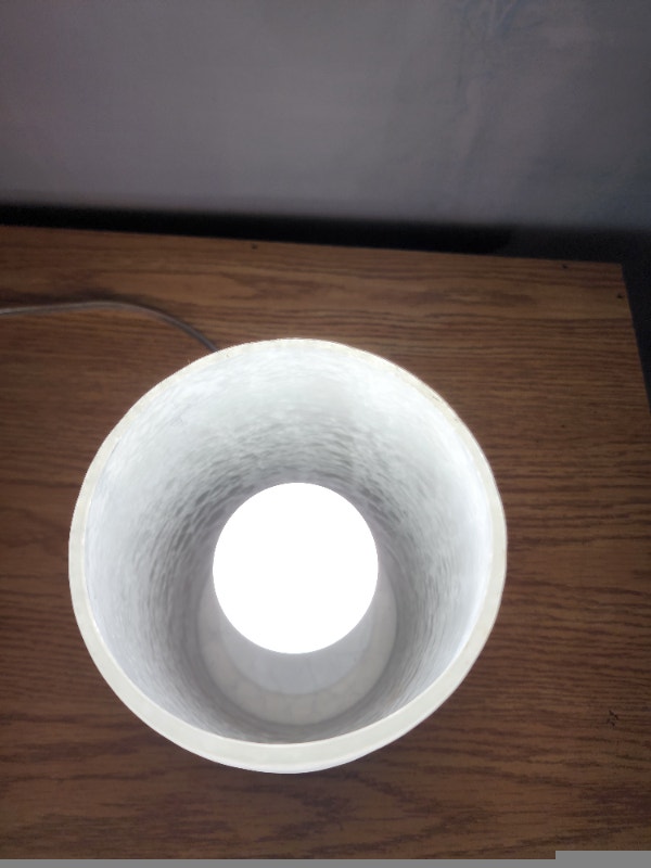 Touch Light Textured Glass Lamp 110V - photo 4