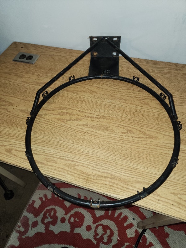 Basketball Hoop black metal no spring solid