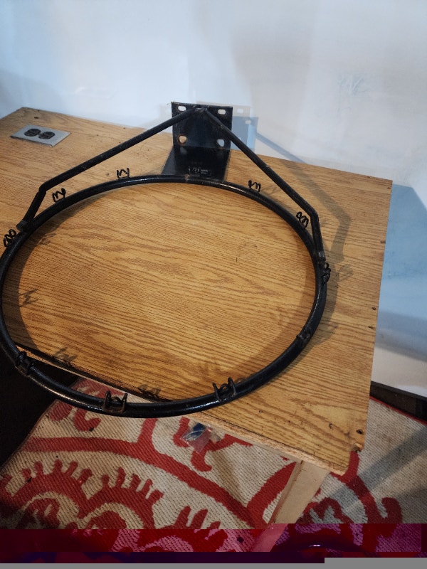 Basketball Hoop black metal no spring solid - photo 4
