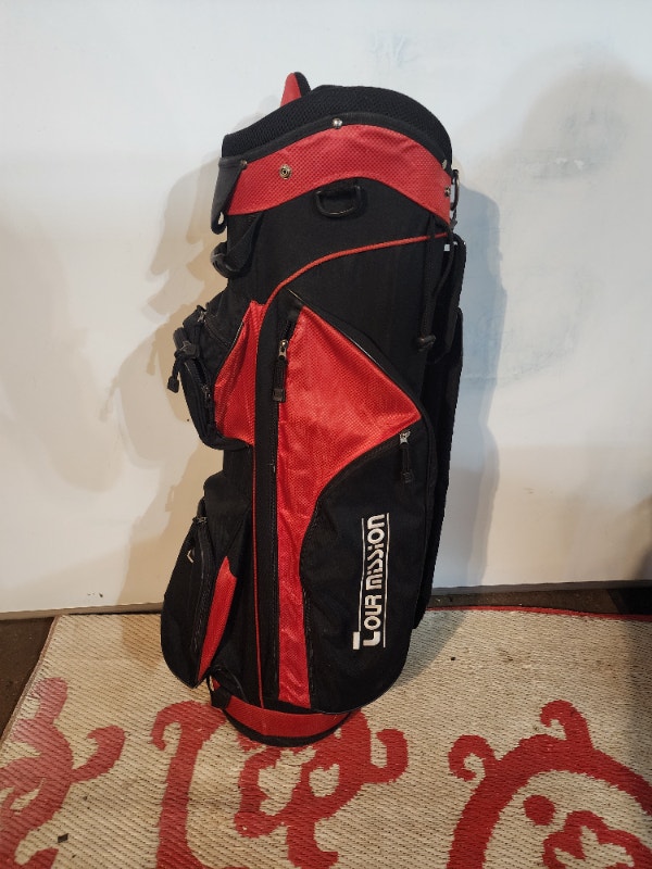 Tour Mission Golf Bag Red Black strap & carry - photo 2