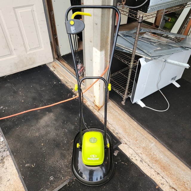 Electric Hover Lawnmower no wheels, Hover blade grass cutter 11'