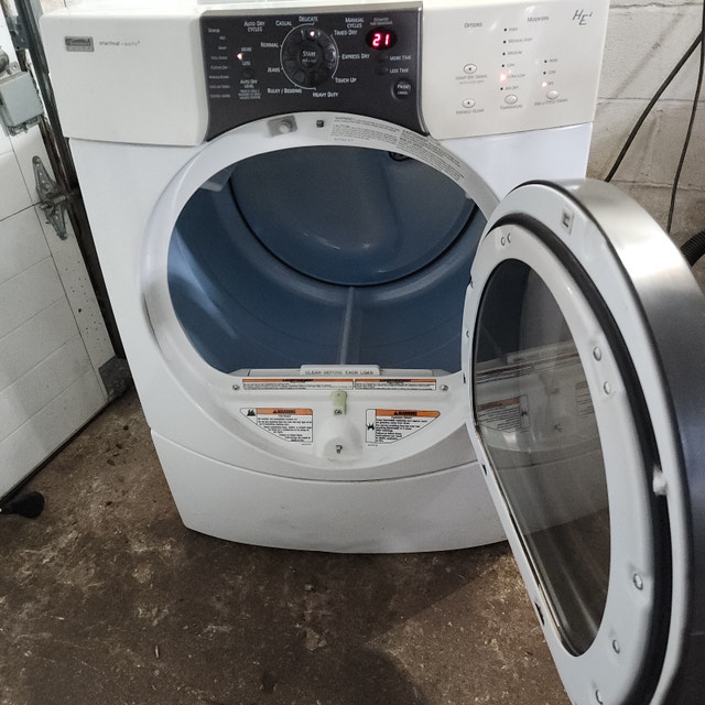 Kenmore Elite Clothes Dryer Serviced White smart heat - photo 4