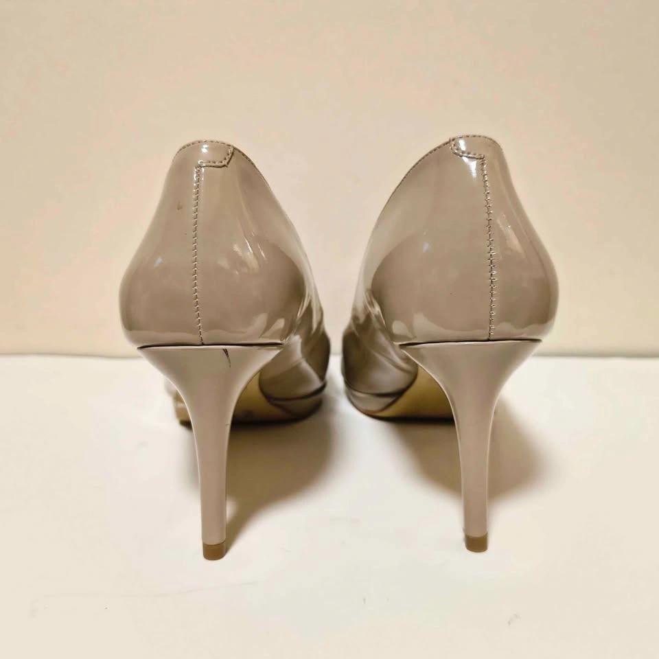 Nine West Nude Patent Peep Toe Heels - photo 4
