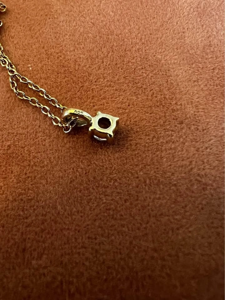Leah Alexandra BIRTHSTONE NECKLACE | GOLD & WHITE TOPAZ - photo 3