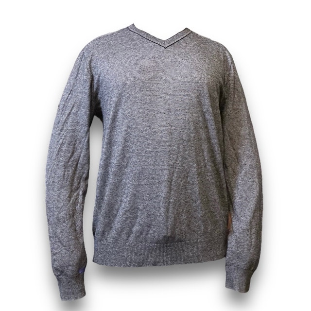 Banana Republic Men's Grey Luxe Blend V-Neck Sweater - Large - photo 3
