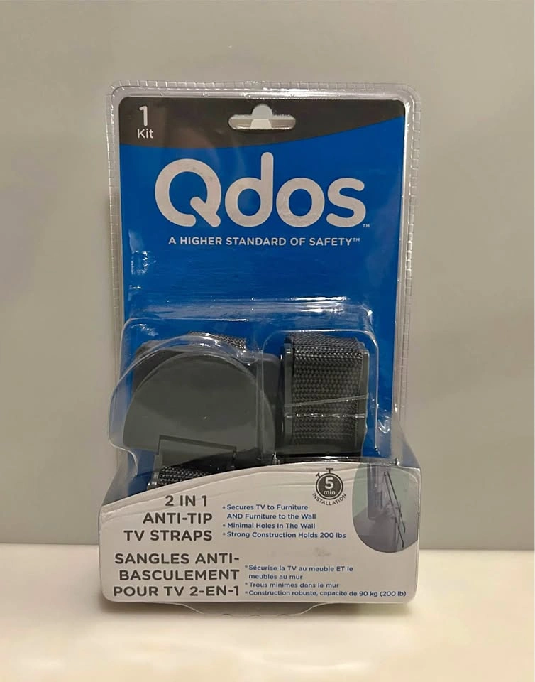 New 2 in 1 Anti-Tip TV Straps Baby Proofing