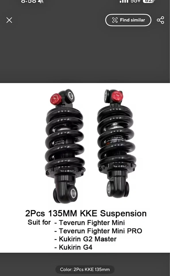 2 Teverrun KKE Hydraulic Shocks 135 mm