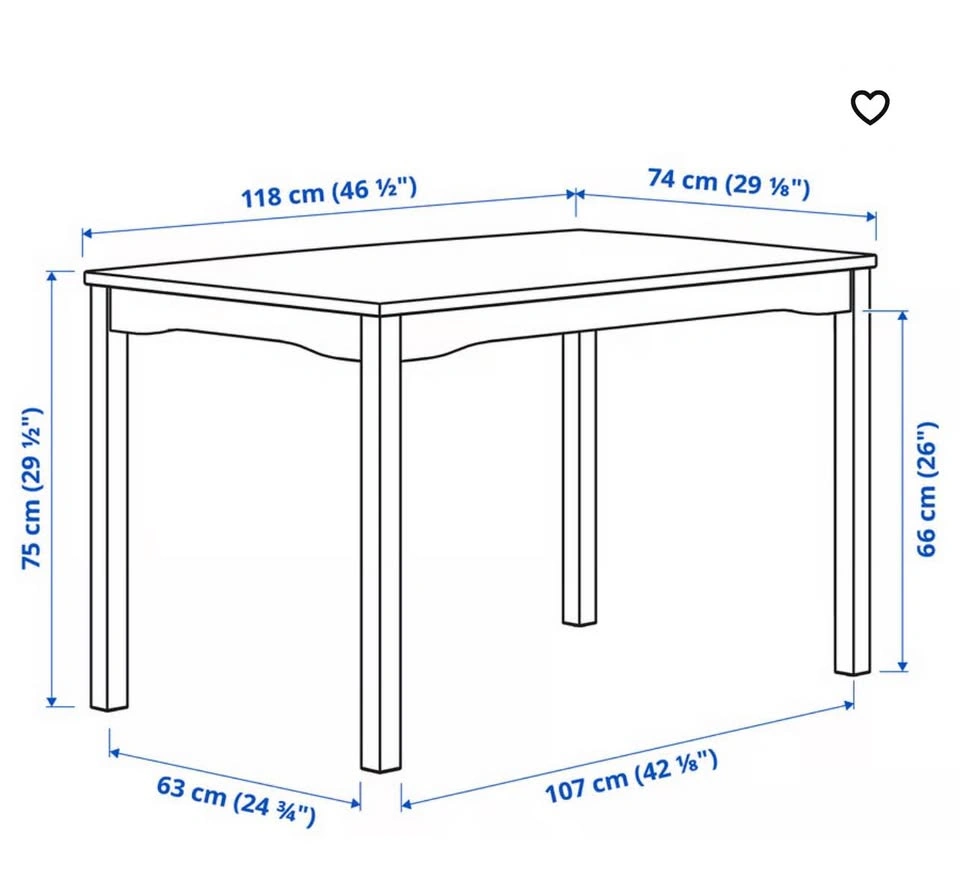 IKEA HÄGERNÄS Dining Table and 3 Chairs - photo 5