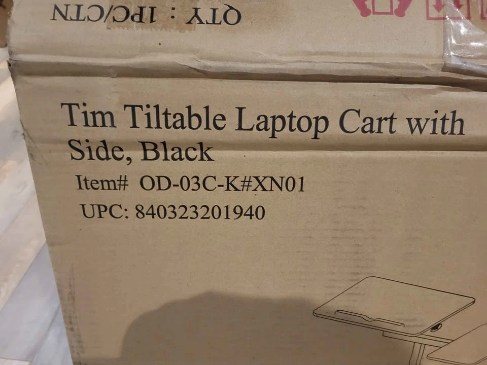 New Simple Houseware Tim Tiltable Laptop Cart with Side - photo 2