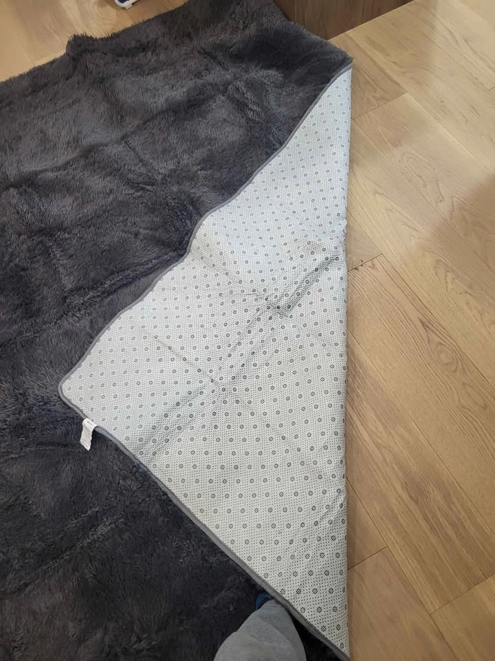 Dark Grey Shaggy Area Rug - photo 4