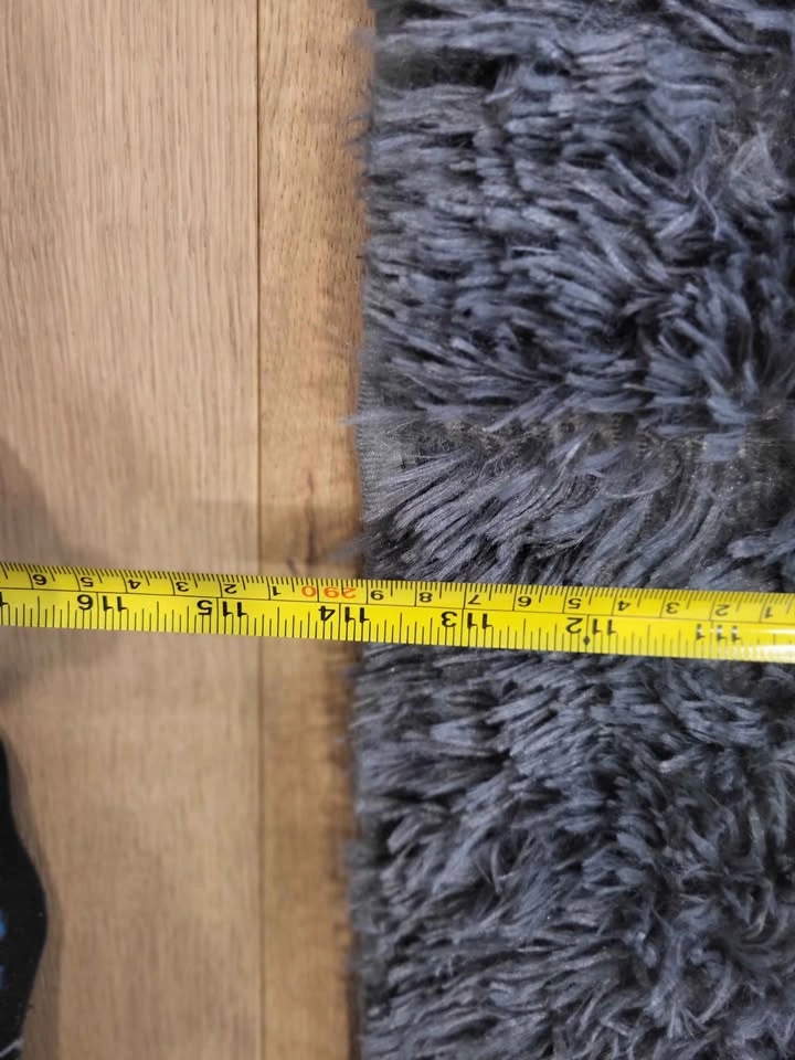 Dark Grey Shaggy Area Rug - photo 5