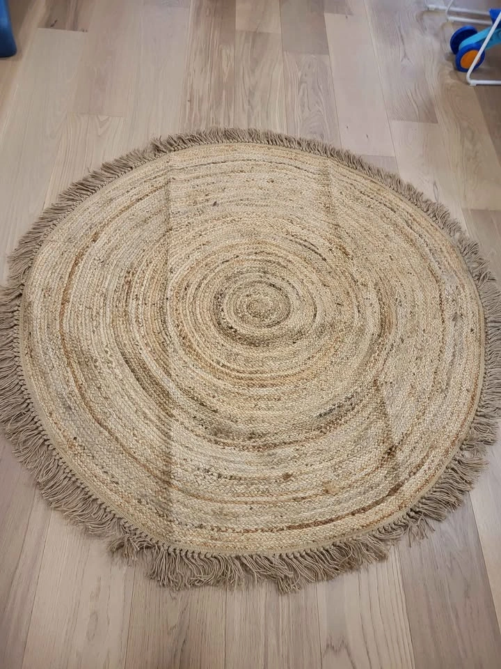 Round Rug with Fringe 67inch possibly jute - photo 4