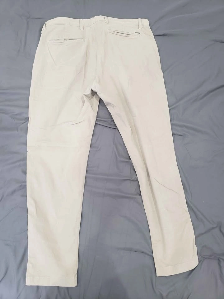 Massimo Dutti Beige Tapered Fit Chinos - photo 2