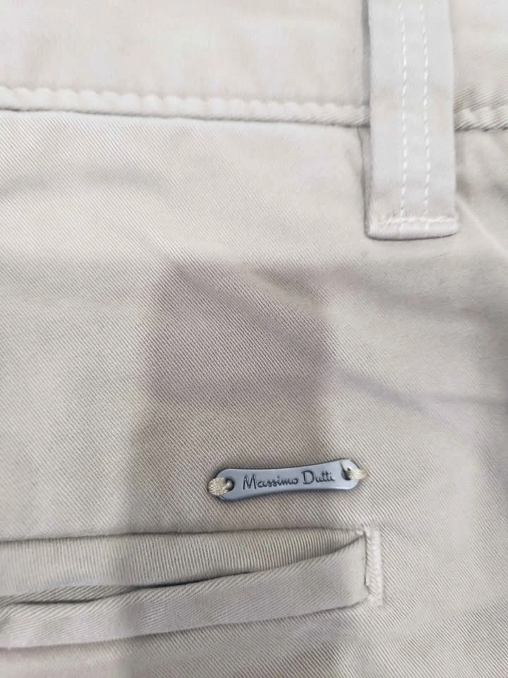Massimo Dutti Beige Tapered Fit Chinos - photo 3