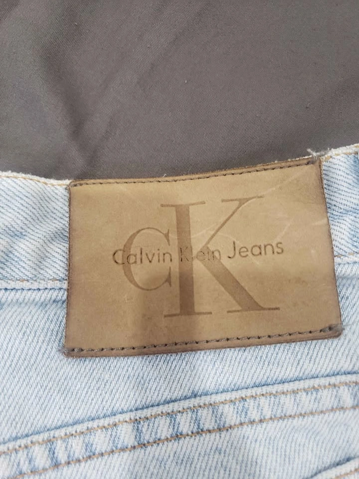Calvin Klein Jeans High Waisted Light Wash Denim Shorts - photo 3