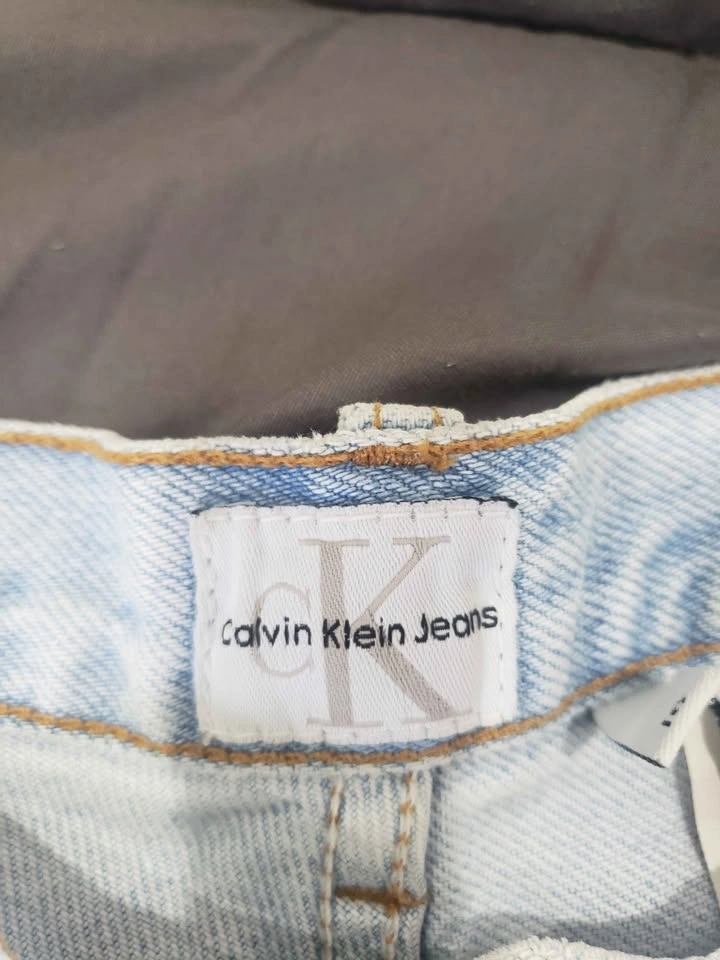 Calvin Klein Jeans High Waisted Light Wash Denim Shorts - photo 4