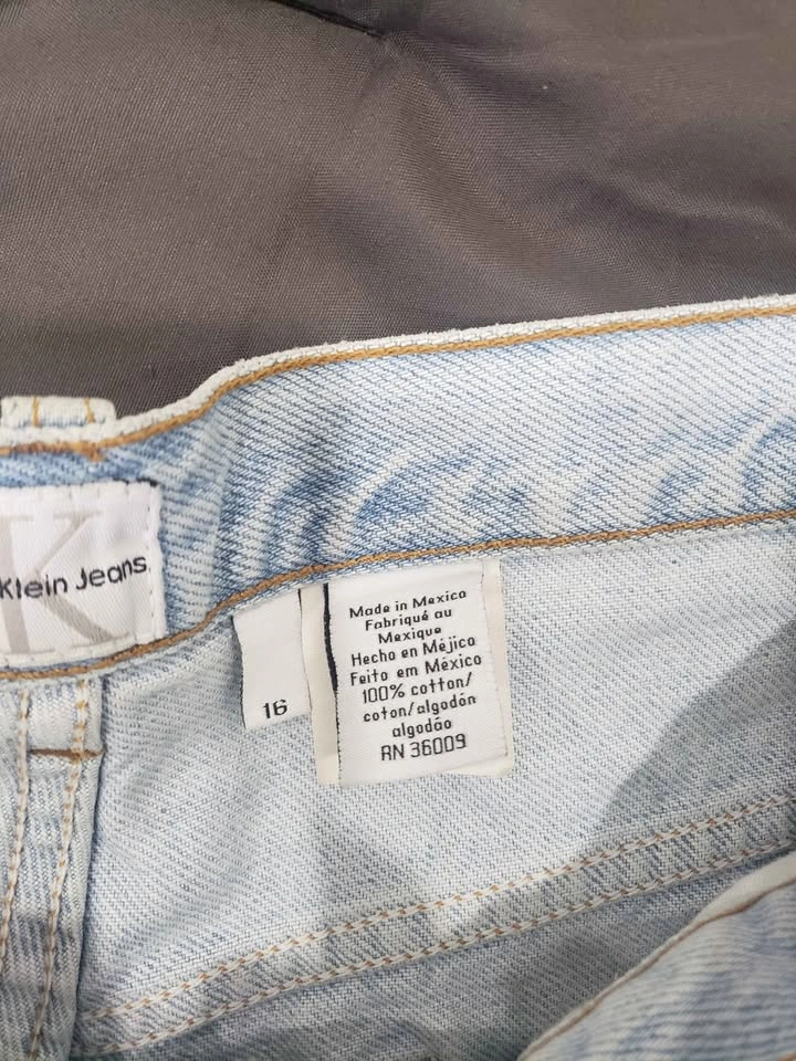 Calvin Klein Jeans High Waisted Light Wash Denim Shorts - photo 5