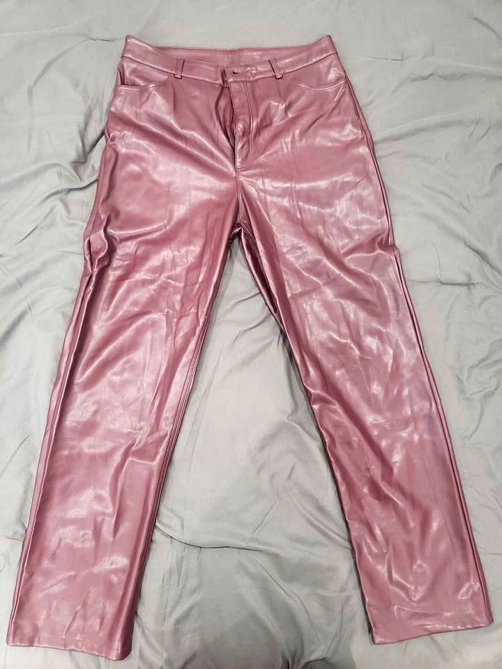 Dynamite Mauve Faux Leather Pants Size 12